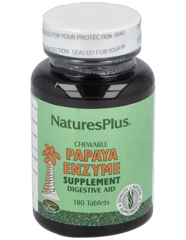 Papaya Enzime 180Comp. Masticable de Natures Plus