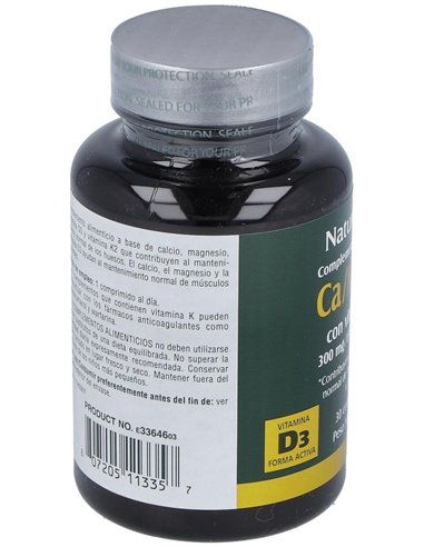 Calcio Magnesio D3 Con Vitamina K2 30 Comp de Natures Plus
