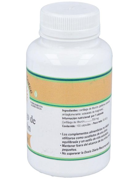 Cartilago De Tiburon 750Mg. 100Cap. de Nutri-Force