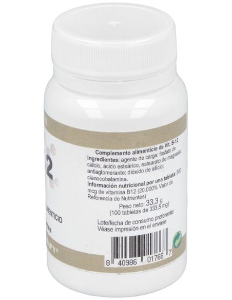 Vitamina B-12 500Mcg. 100Comp. de Ortocel Nutri-Therapy
