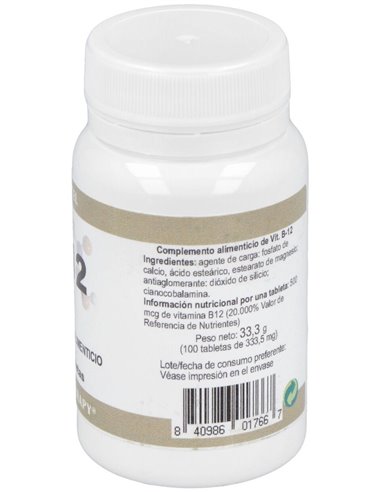Vitamina B-12 500Mcg. 100Comp. de Ortocel Nutri-Therapy