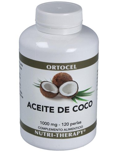 Aceite De Coco 1000Mg. 120Perlas de Ortocel Nutri-Therapy