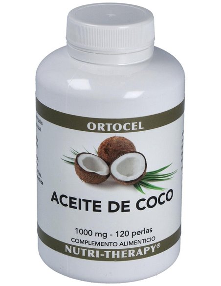 Aceite De Coco 1000Mg. 120Perlas de Ortocel Nutri-Therapy