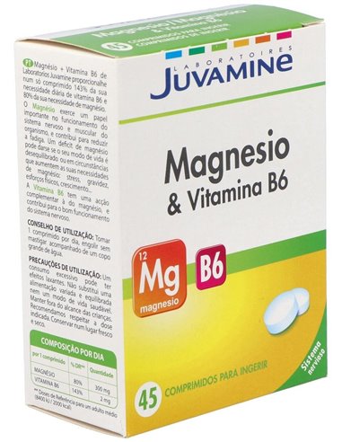 Juvamine Magnesio + B6 45Comp. de Juvamine