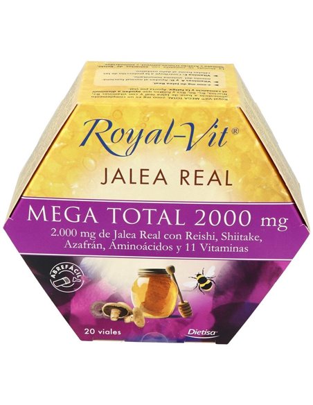 Jalea Real Royal Vit Mega Total 2000Mg. 20Amp de Dietisa (Dielisa)