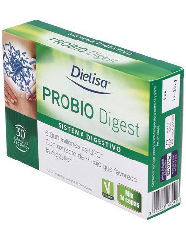 Probiodigest   Envase 3O Cápsulas(30 Dias) de Dielisa®
