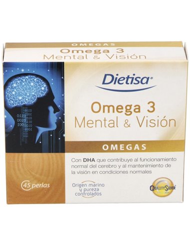 Omega  3 Mental & Visión  Envase 45 Perlas(45 Días) de Dielisa®
