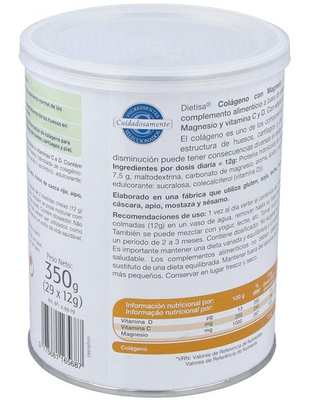 Colágeno Con Magnesio  Envase 350 G(29 Días) de Dielisa®