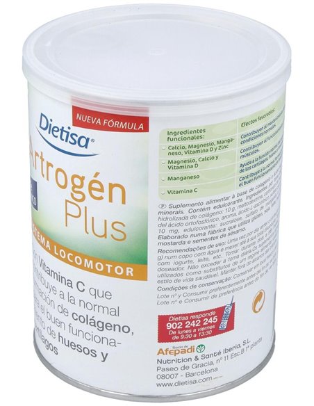 Artrogen Plus Con Acido Hialuronico 350G. de Dietisa (Dielisa)