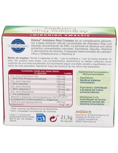 Arandano Rojo Complex 30Cap. de Dietisa (Dielisa)