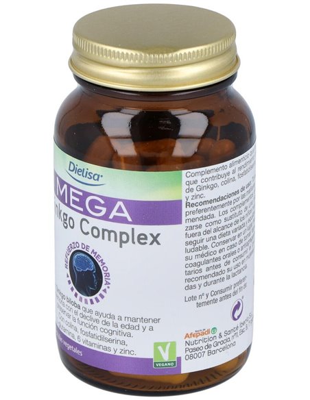 Mega Ginkgo Complex  Envase 60 Cápsulas(30 Dias) de Dielisa®