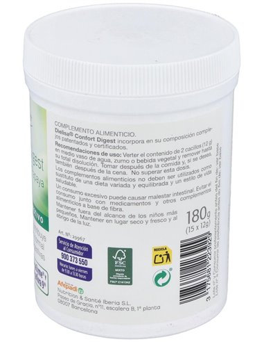 Confort Digest Papaya   Envase 180 G.(15 Dias) de Dielisa®