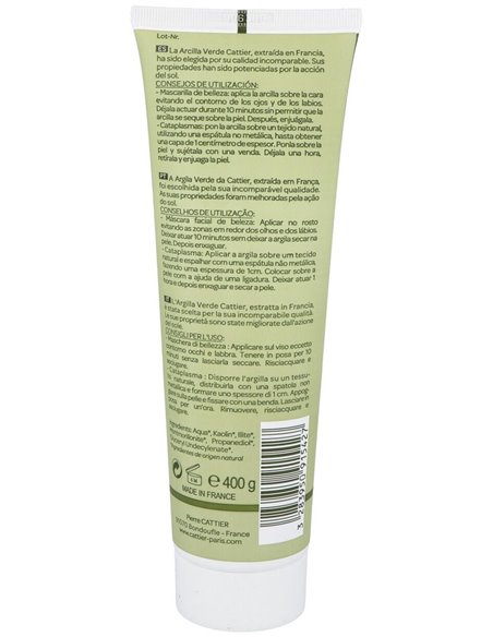 Arcilla Verde En Tubo 400Gr. de Cattier