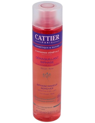 Desmaquillador Bifasico Ojos Sensibles-Labios 150Ml de Cattier