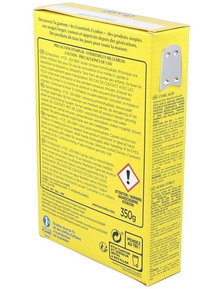 Acido Citrico Antical Desincrustante 350Gr. de Ecodoo