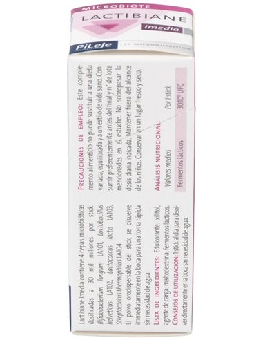 Lactibiane Imedia 4 sticks de Pileje