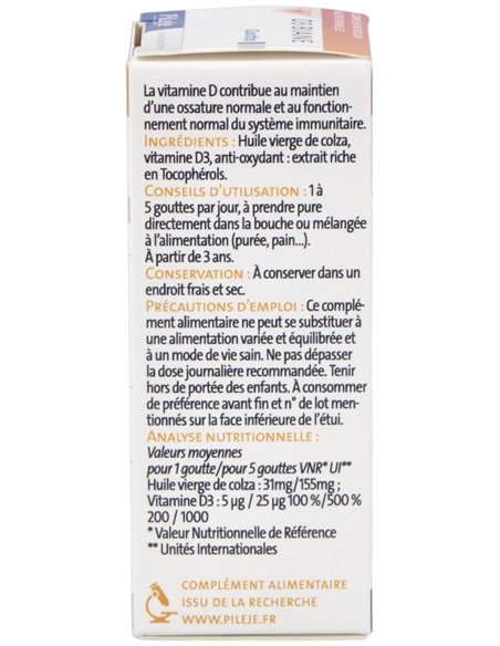 D3 Biane 20 ml de Pileje