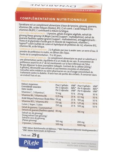 Dynabiane  60 cápsulas de Pileje