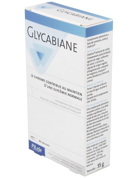 Glycabiane  60 cápsulas de Pileje
