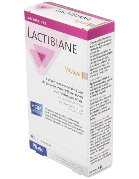 Lactibiane Voyage 14 cápsulas de Pileje