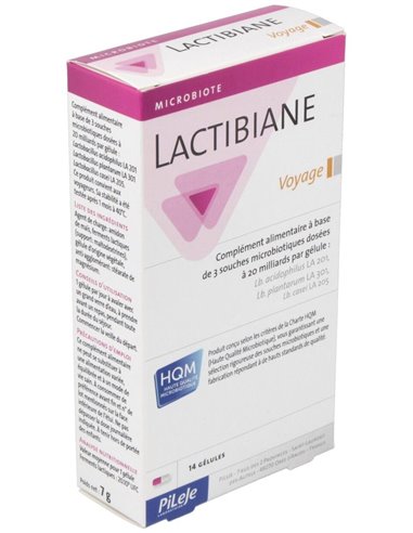 Lactibiane Voyage 14 cápsulas de Pileje