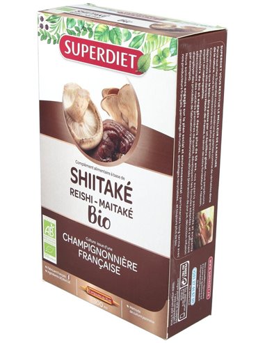 Shitake-Maitake-Reishi Bio 20Amp. de Superdiet