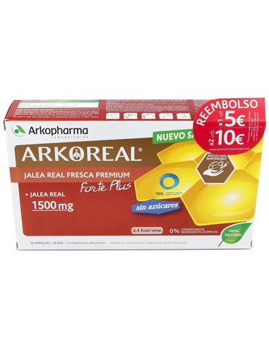 Arkoreal Jalea Real 1500Mg 20Amp. S/A de Arkopharma
