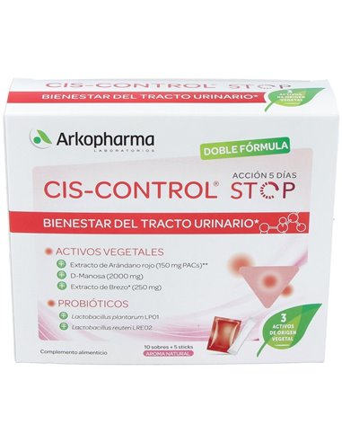 Cis Control Stop 10Sbrs+5Sticks. de Arkopharma