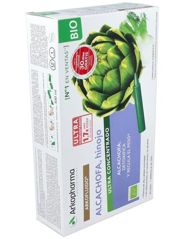 Arkofluido Alcachofa+Hinojo 20Amp. Bio de Arkopharma