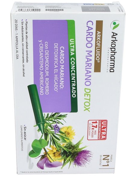 Arkofluido Cardo Mariano 20Amp. Bio de Arkopharma
