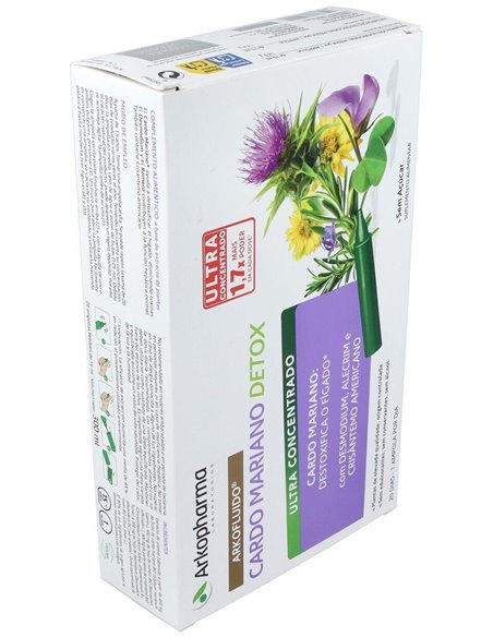Arkofluido Cardo Mariano 20Amp. Bio de Arkopharma