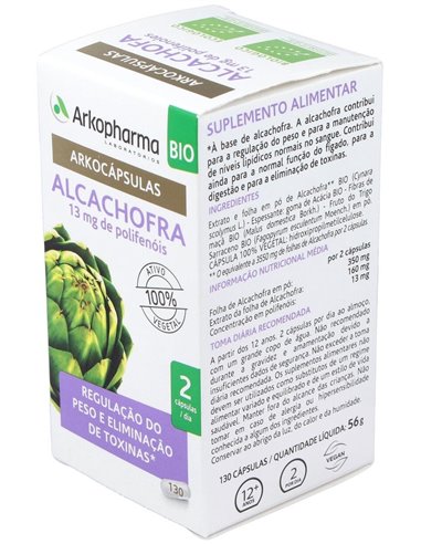 Alcahofa 130Arkocapsulas. Bio de Arkopharma