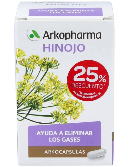 Hinojo 84Arkocapsulas. Bio de Arkopharma