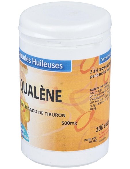 Aceite De Higado De Tiburon 500Mg. 100Cap. de Euro Sante