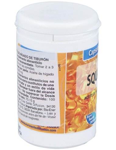 Aceite De Higado De Tiburon 500Mg. 100Cap. de Euro Sante