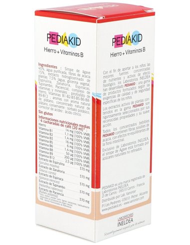 Pediakid Hierro-Vit.B Jarabe 125Ml. de Ineldea