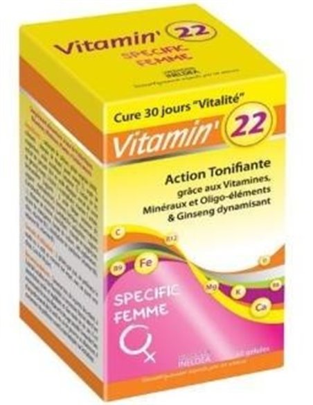 Vitamin 22 Vitaminas-Olig-Plantas Mujer 60Cap. de Ineldea