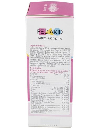 Pediakid Nariz-Garganta Jarabe 250Ml. de Ineldea