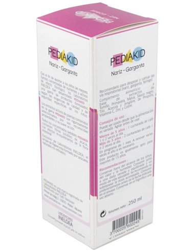 Pediakid Nariz-Garganta Jarabe 250Ml. de Ineldea
