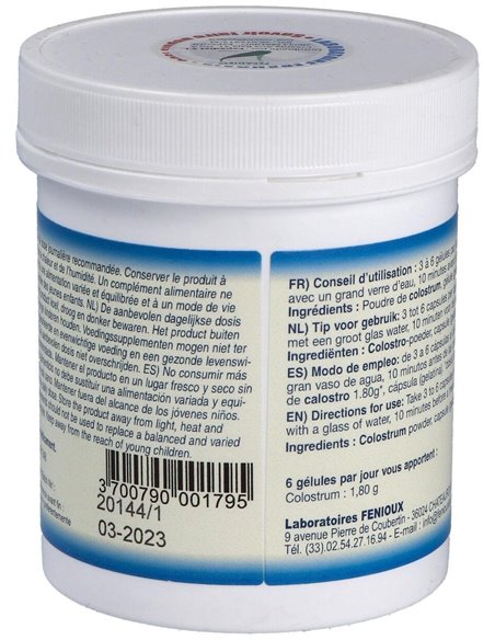 Calostrum 300Mg. 200Cap. de Fenioux