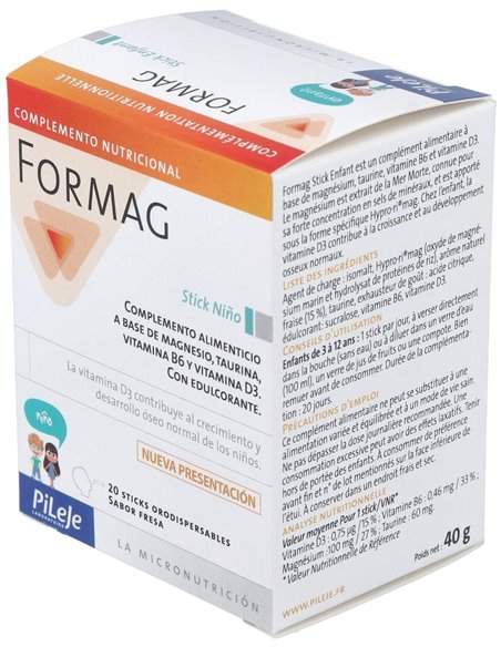 Formag Infantil Sabor Fresa 20Stick de Pileje