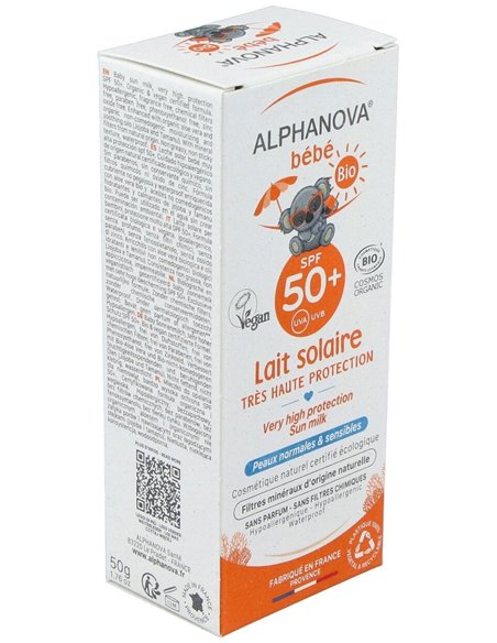 Solar Spf50+ Bebe 50Gr. Bio de Alphanova