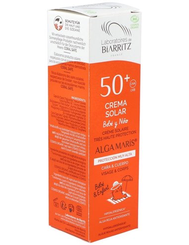 Crema Solar Niños Spf50+ 100Ml. Bio de Alga Maris - Lab. Biarritz