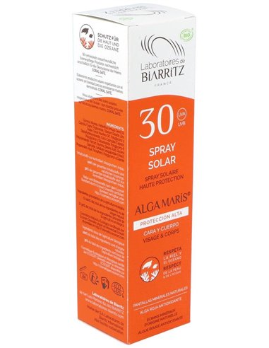 Spray Solar Cara Y Cuerpo Spf30 100Ml. Bio de Alga Maris - Lab. Biarritz