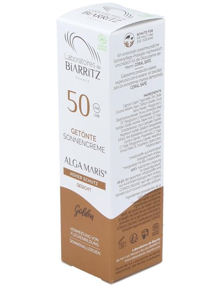 Crema Facial Color Dorado Spf50 50Ml. de Alga Maris - Lab. Biarritz