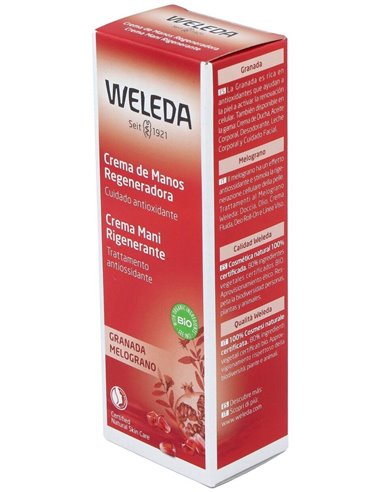 Crema De Manos De Granada Regeneradora 50Ml. de Weleda