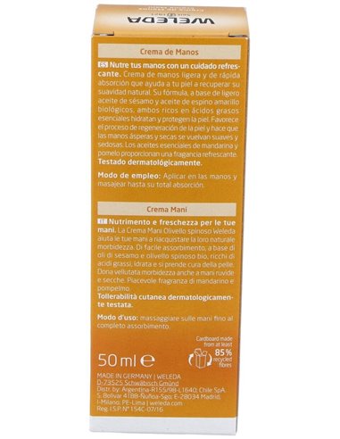 Crema de Manos Hidratante de Espino Amarillo 50ml  de Weleda