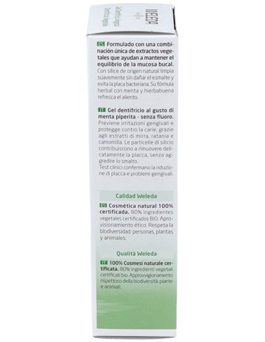 Gel Dentífrico Vegetal 75ml  de Weleda