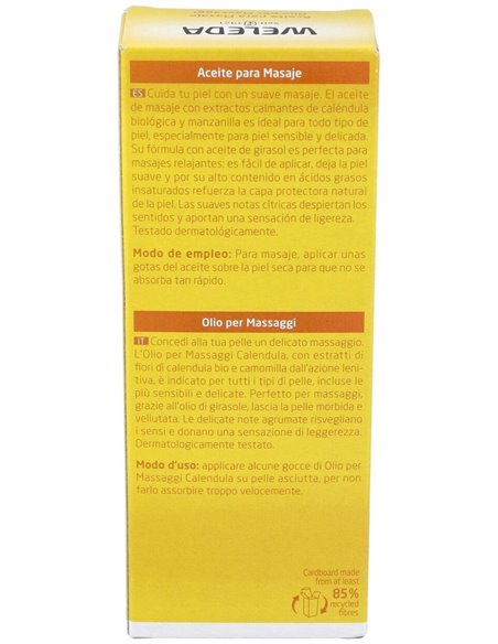 Aceite De Calendula Para Masaje 100 Ml de Weleda