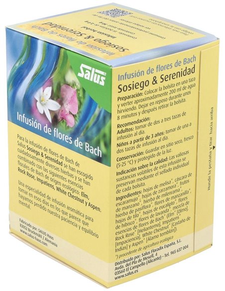 Infusion Flores Bach Sosiego Serenidad 15Sbrs Salus de Salus